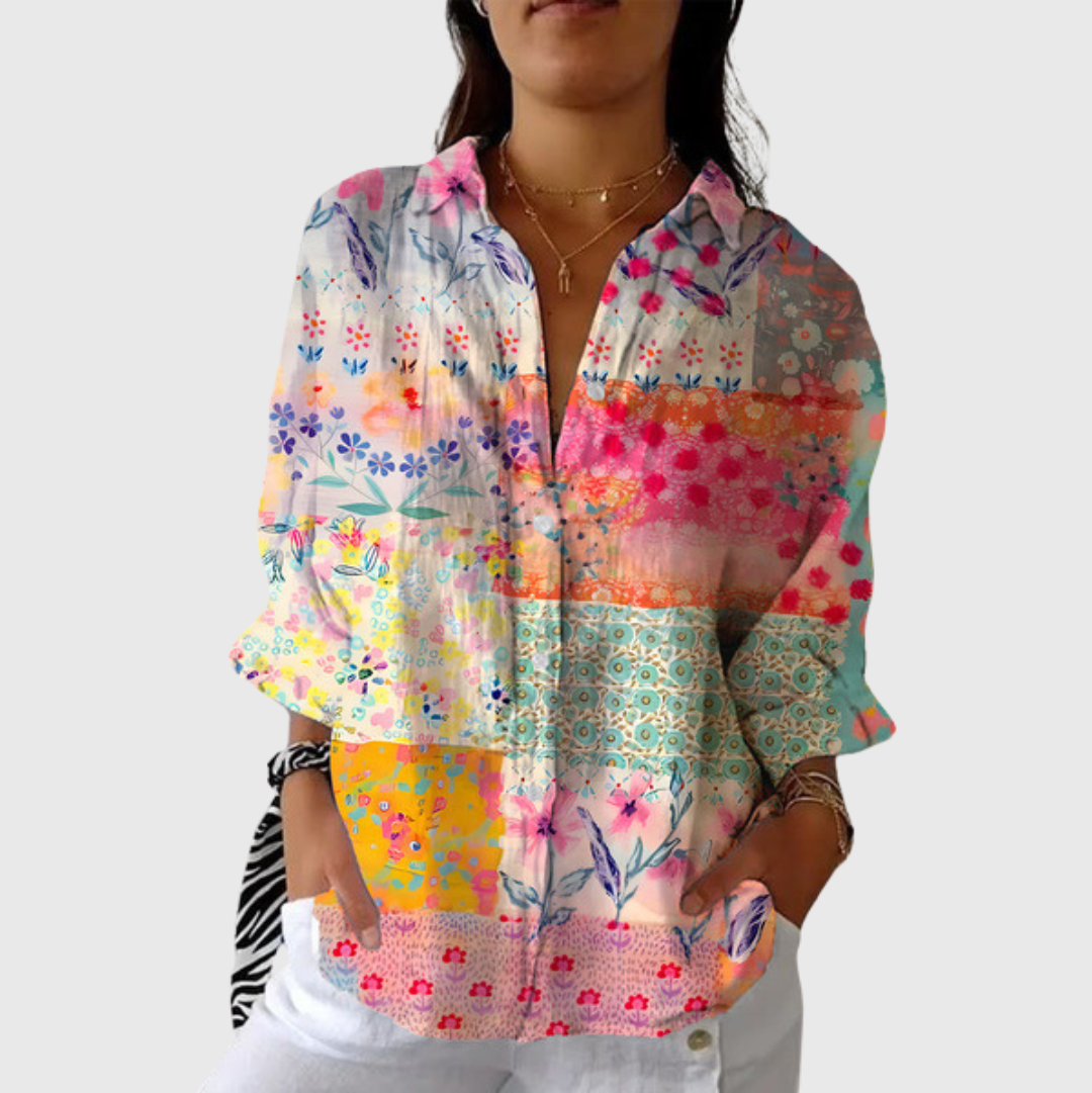 Cosette™ | Blouse Multicolore à Motifs