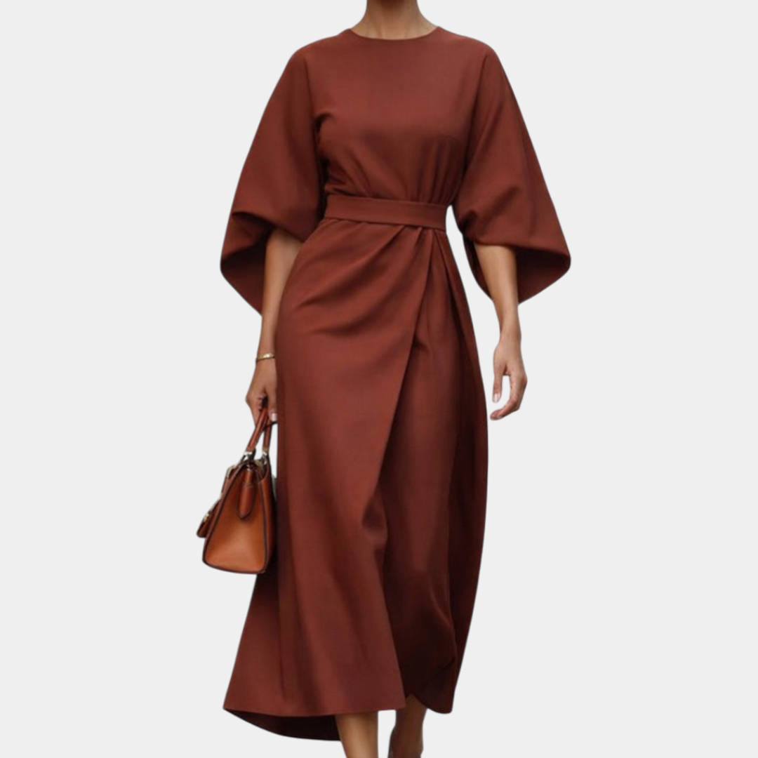 Ariane | Robe Maxi à Manches Kimono