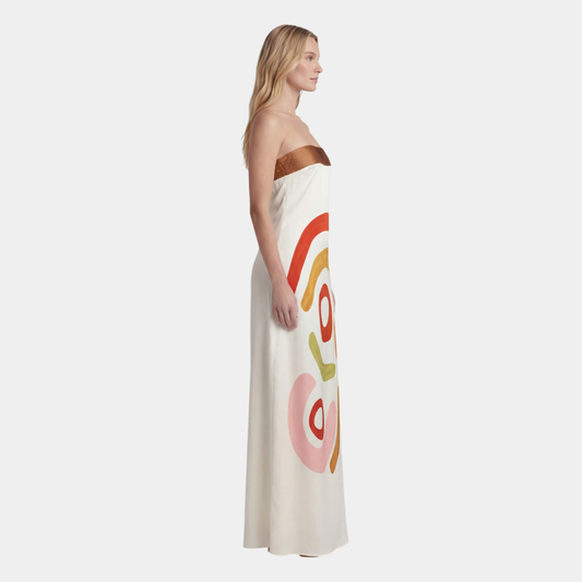 Pénélope | Robe Midi Découpée Femme
