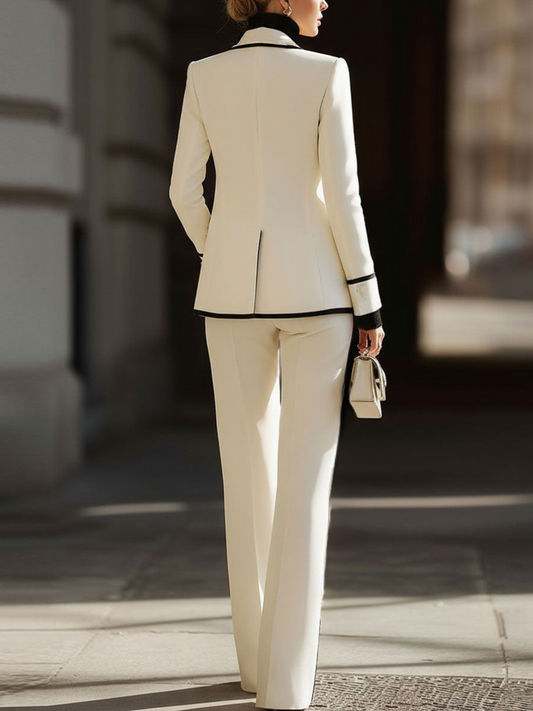 Zoé | Ensemble Tailleur avec Blazer Croisé