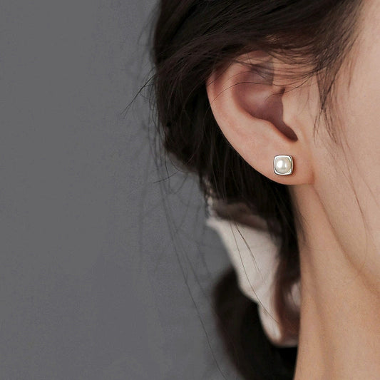 Maëlys™ | Boucles d'Oreilles Pendantes Perle d'Eau Douce