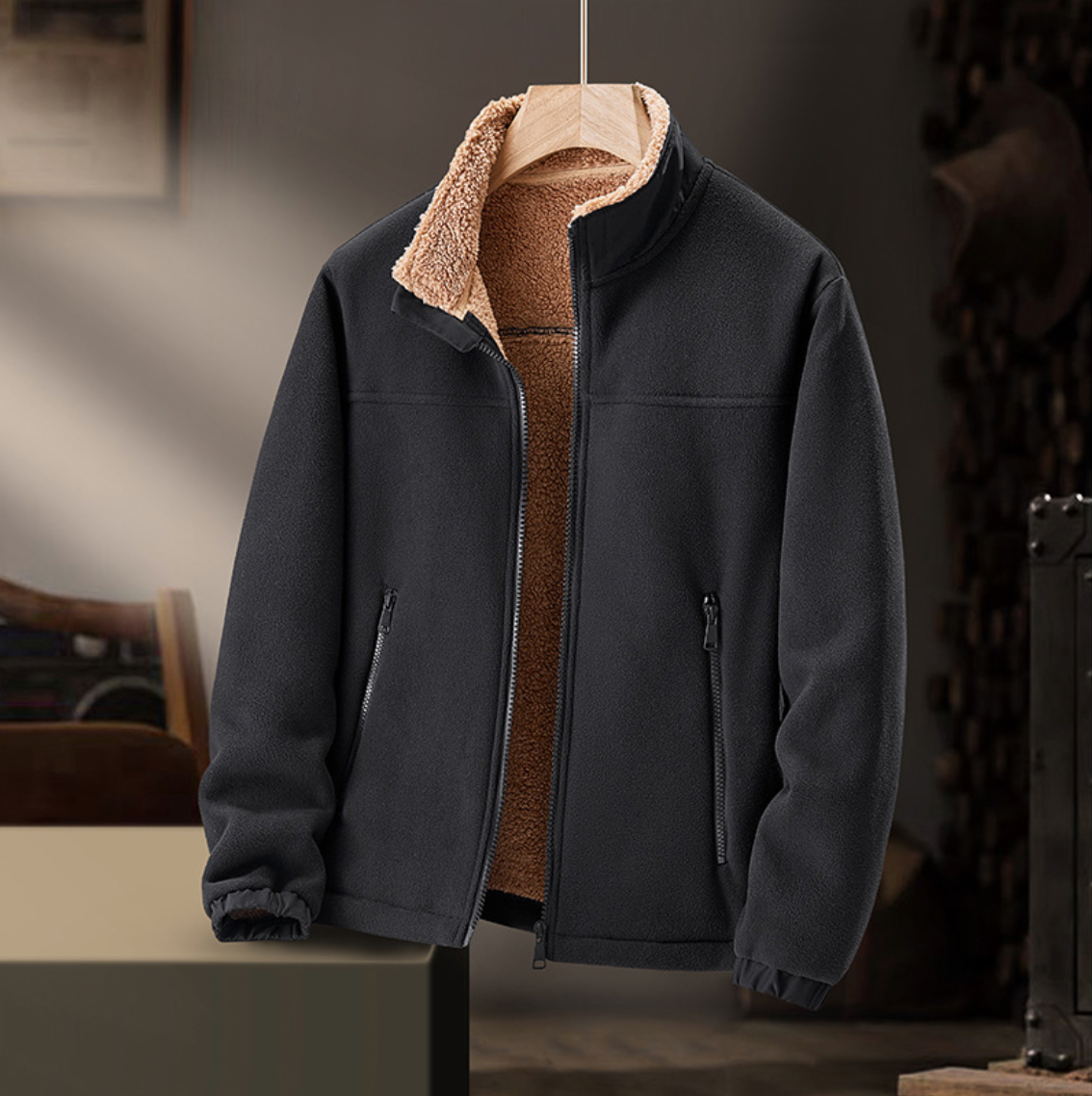 Luce - Veste Zippée à Col Peluche