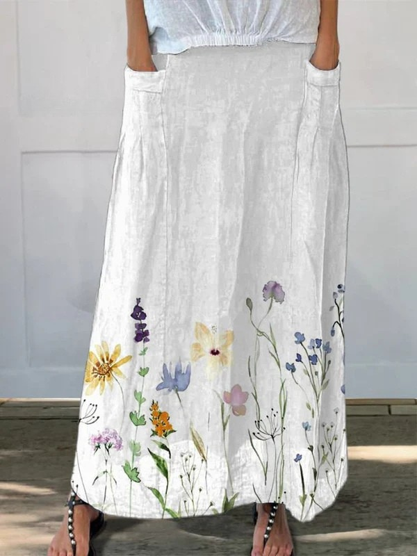 Théodora™ | Jupe Fluide à Motifs