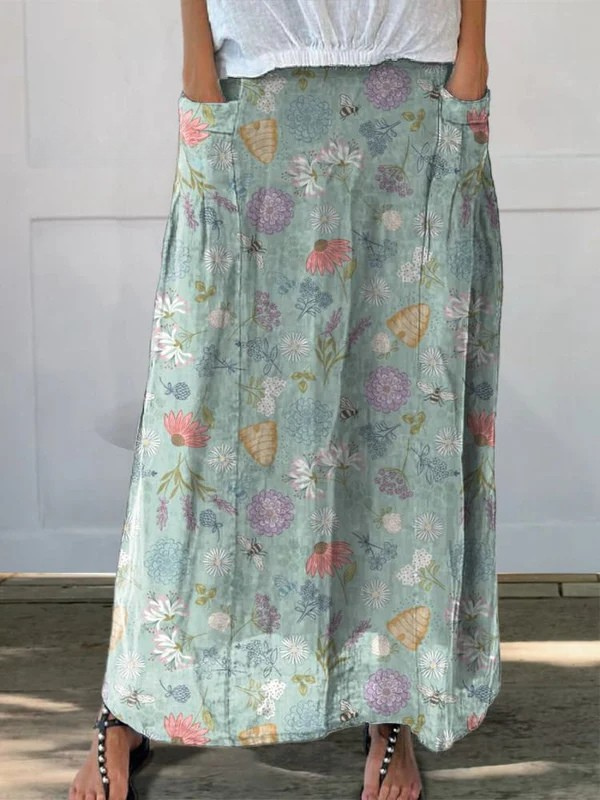 Gisèle™ | Jupe Légère à Motifs