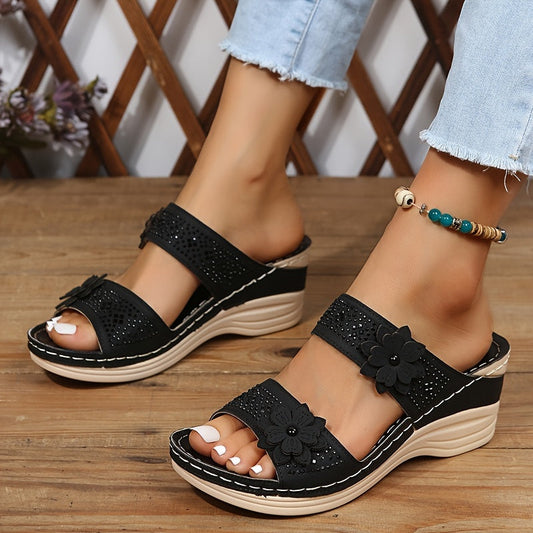 Renée™ | Sandales Confort Compensées