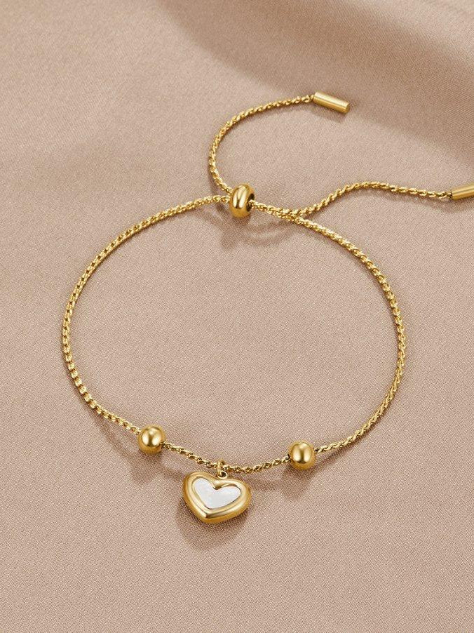 Yvette | Armband med evigt hjärta, guld