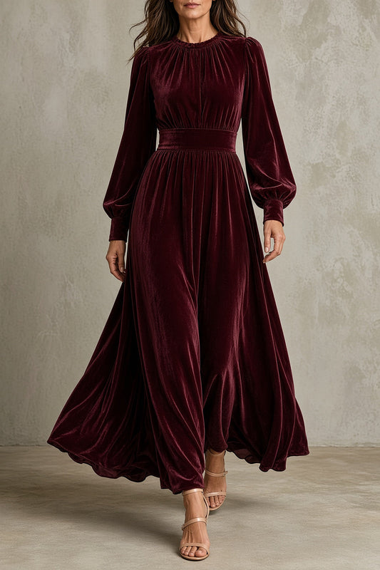 Éléonore | Robe en Velours Fluide
