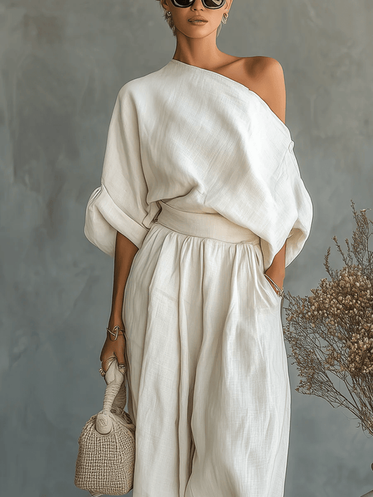 Sylvie™ | Ensemble 2 pièces encolure bardot