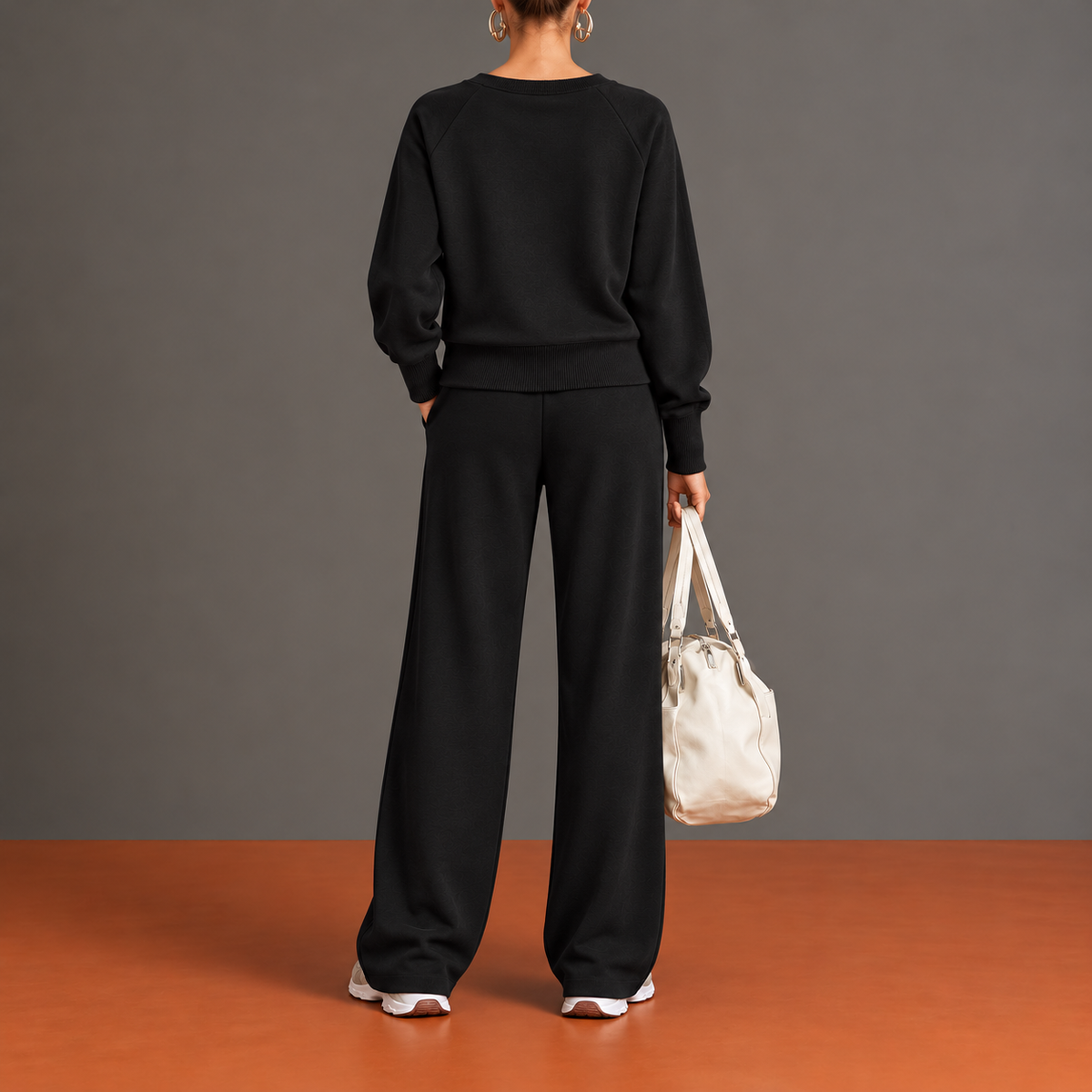 Marjolaine - Ensemble Encolure Large Arrondie et Manches Raglan