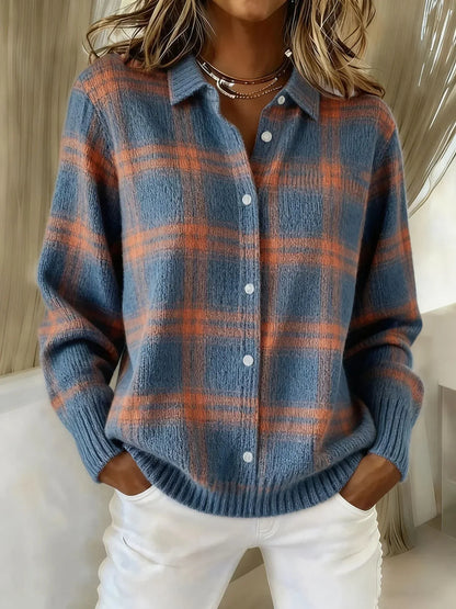Colette | Cardigan à Carreaux