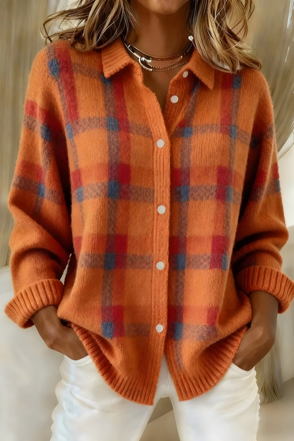 Colette | Cardigan à Carreaux