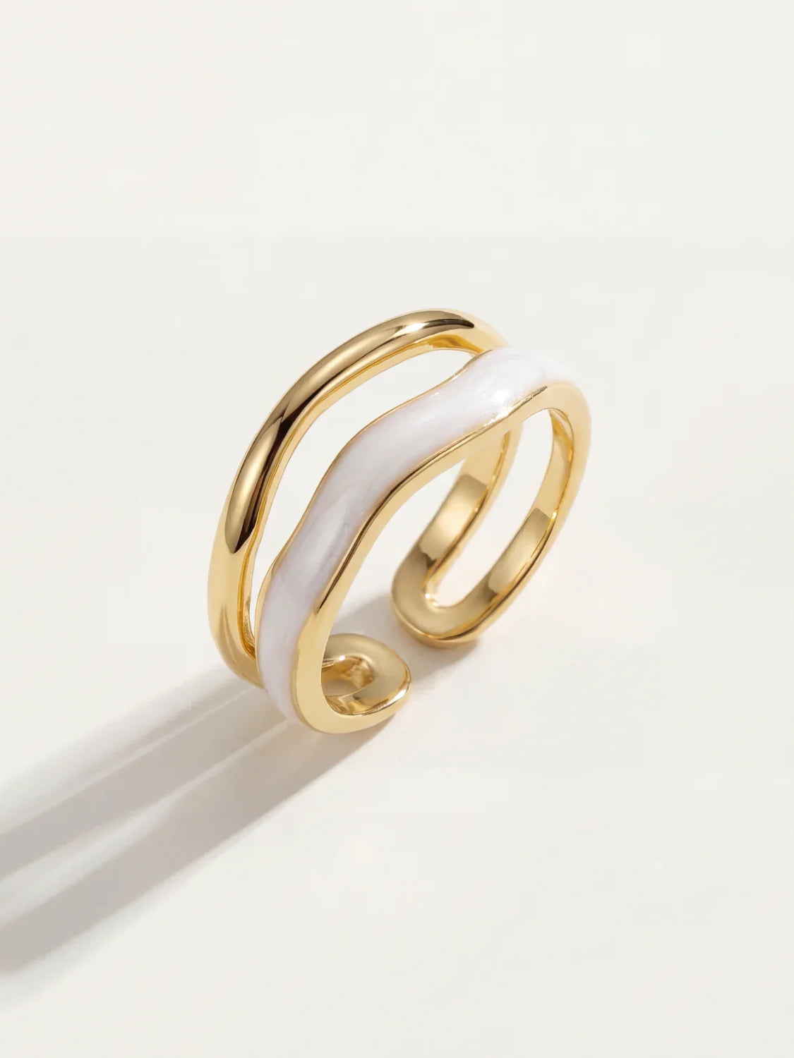 Olive | Justerbar stapelring, guld