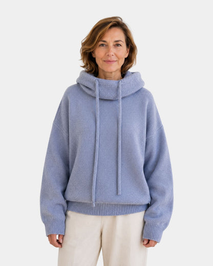 Marie | Pull Douillet avec Col Haut et Capuche