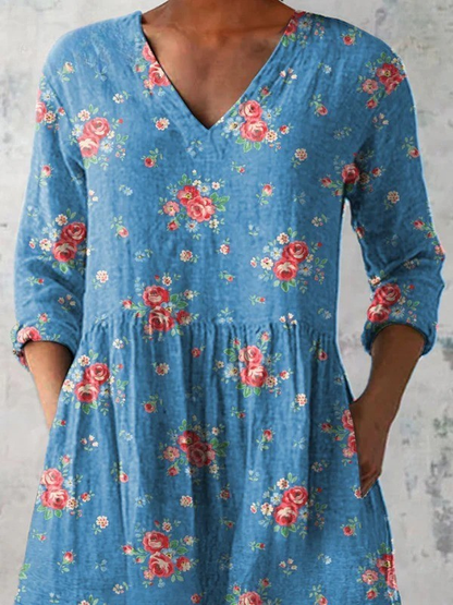 Mabel | Blouse longue à col en V