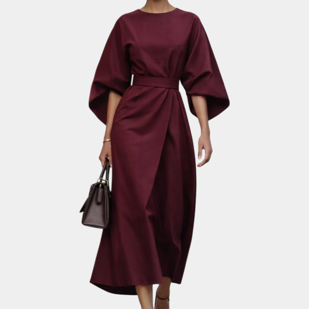 Ariane | Robe Maxi à Manches Kimono
