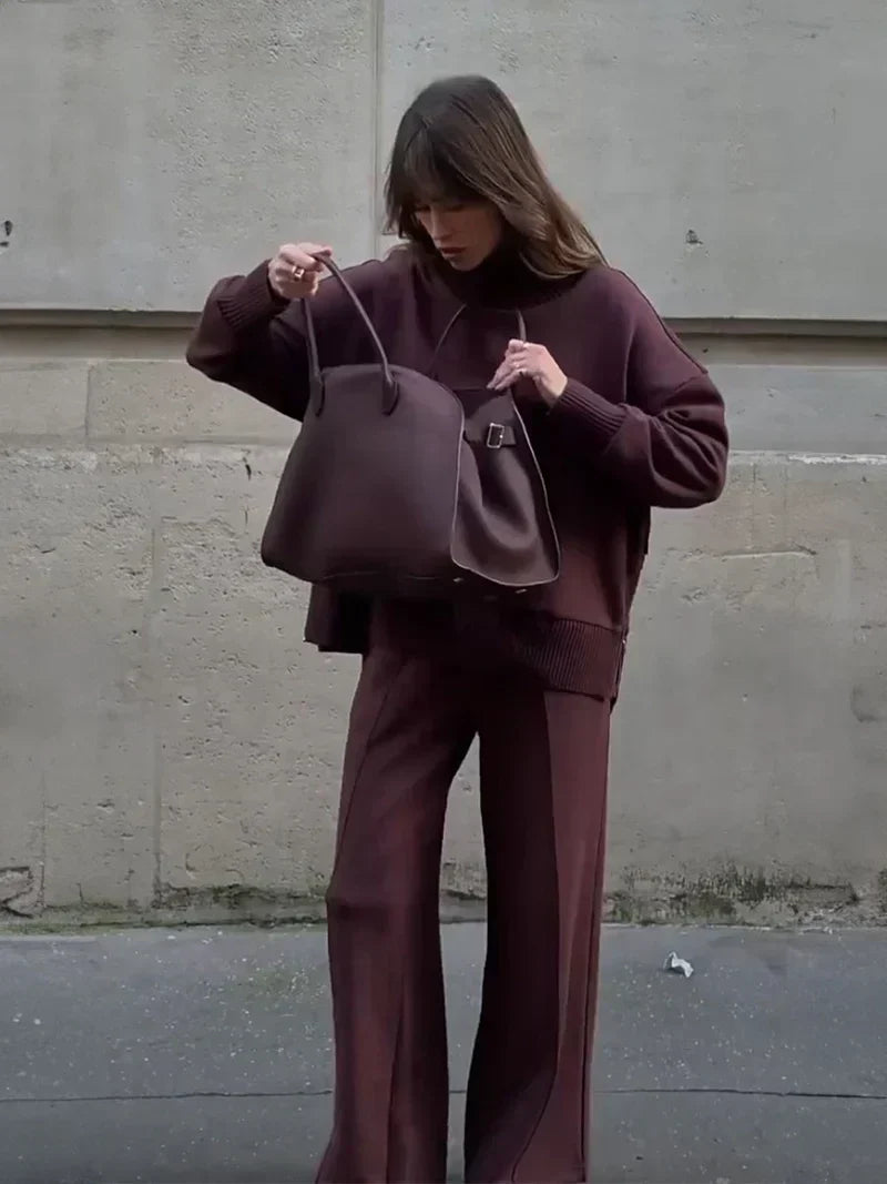 Séverine - Ensemble Sweat Ample et Pantalon Droit