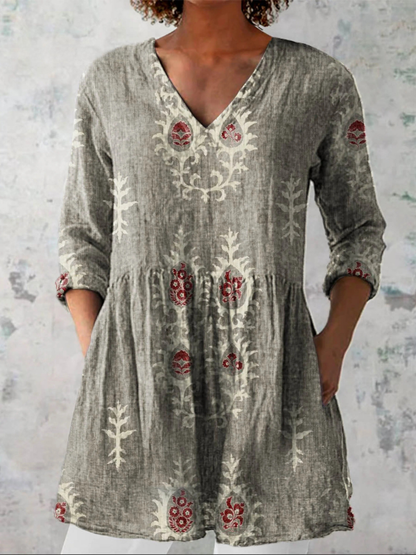 Maeve | Blouse longue à col en V