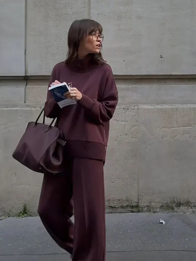 Séverine - Ensemble Sweat Ample et Pantalon Droit