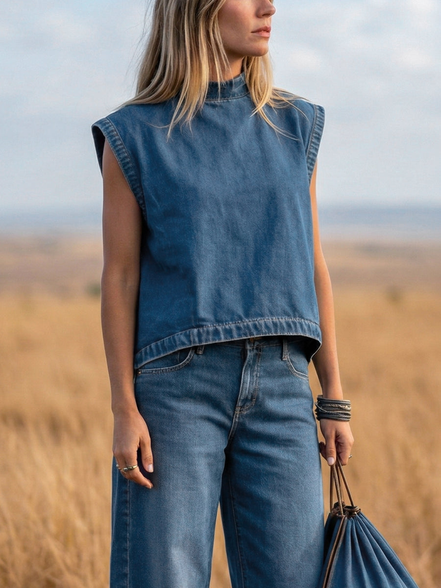 Élodie | Ensemble Ample avec Pantalon Large