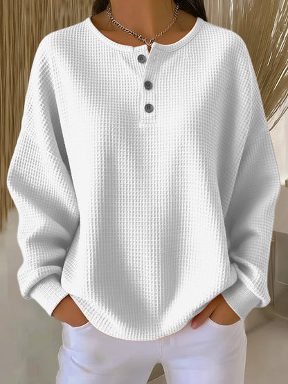 Mirabelle | Sweat Henley Gaufré Cocooning
