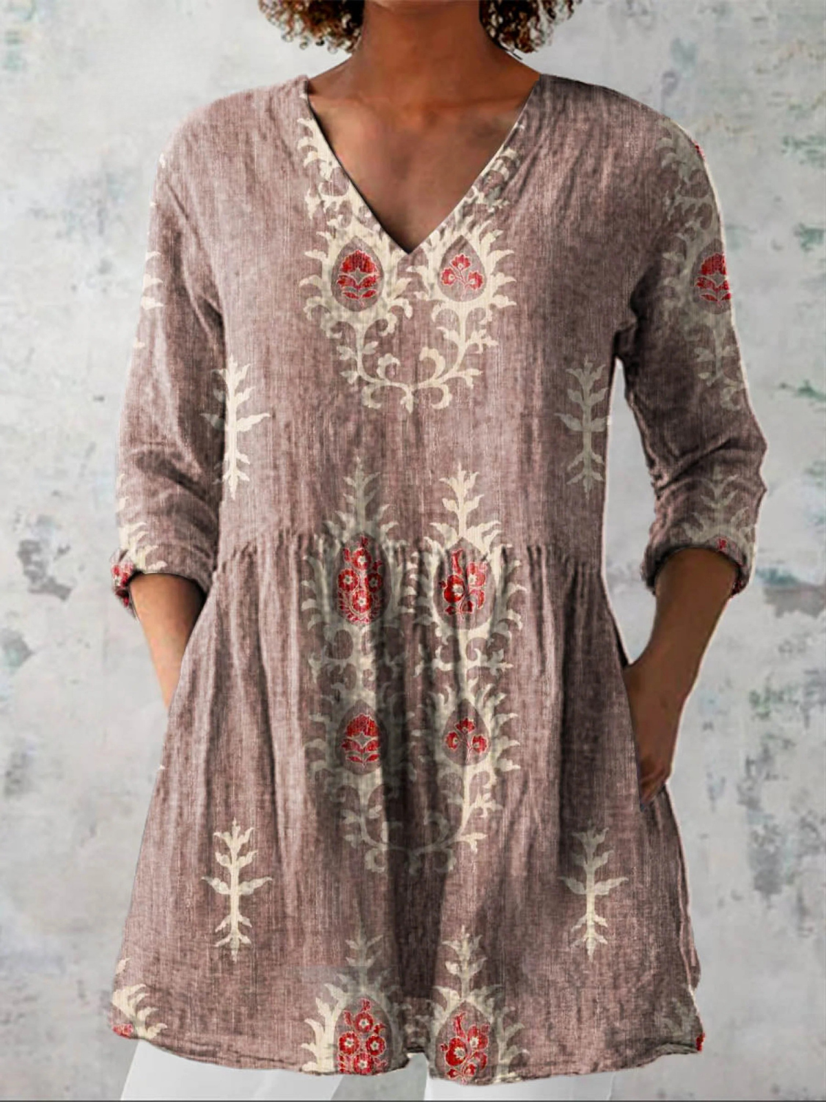Maeve | Blouse longue à col en V