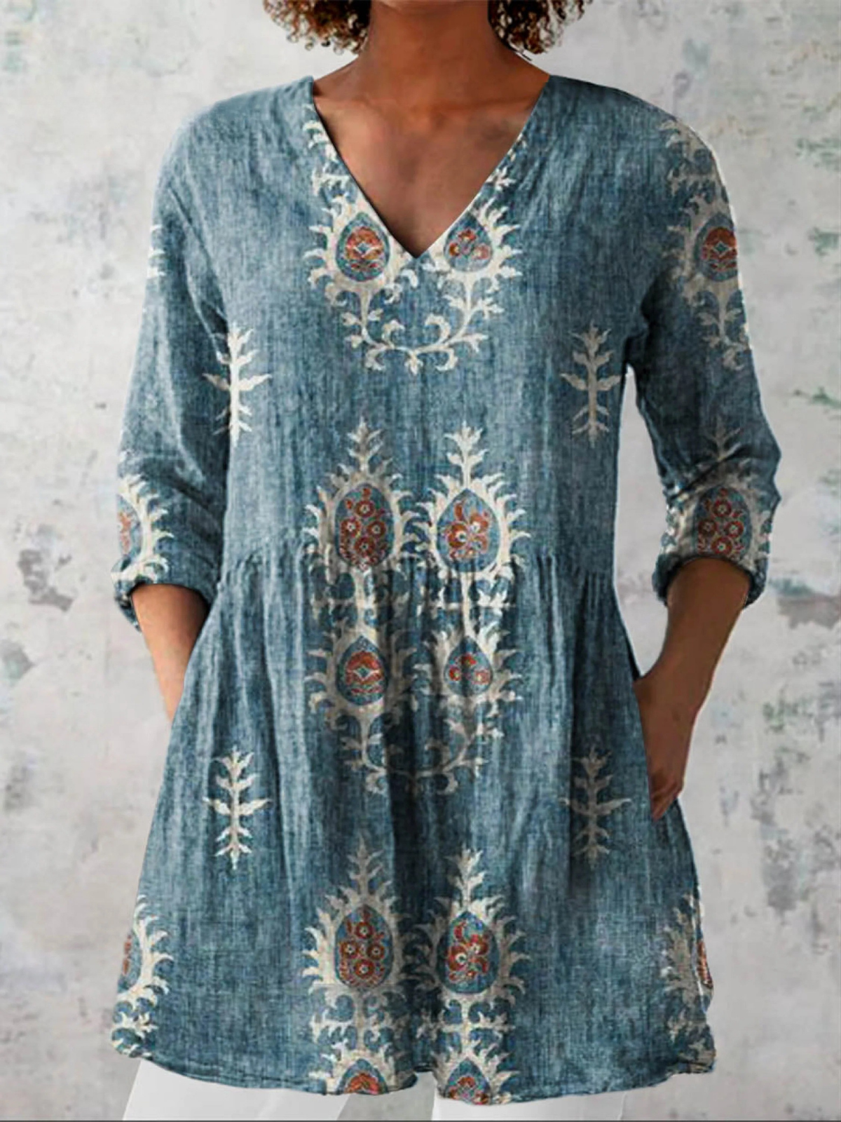 Maeve | Blouse longue à col en V