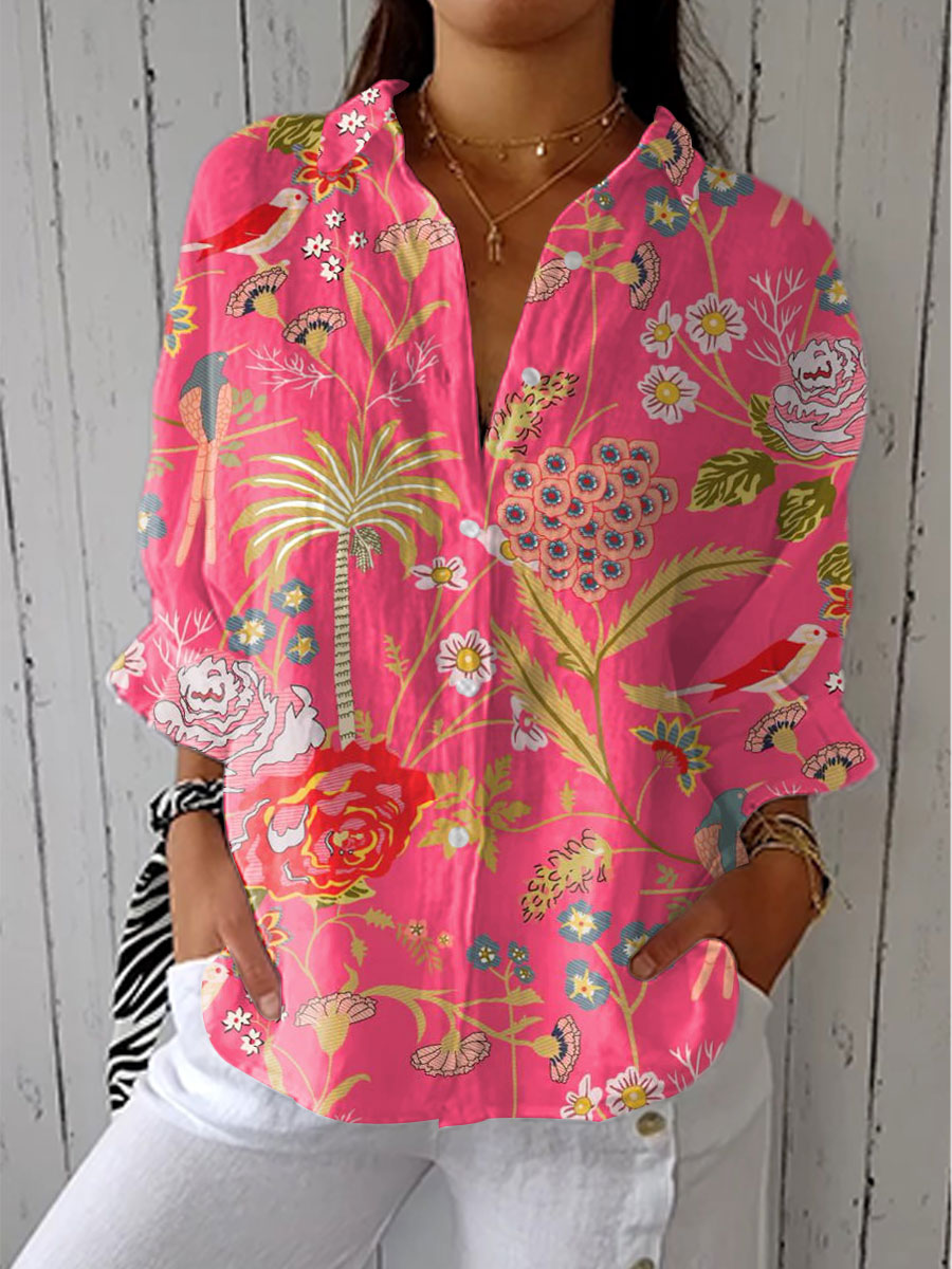 Floriane™ | Blouse Fleur Tropicale