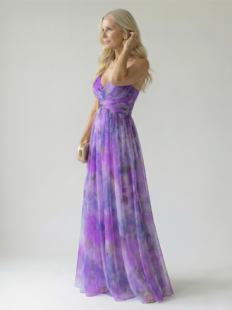 Charline | Robe Maxi Portefeuille Douce