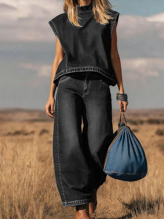 Élodie | Ensemble Ample avec Pantalon Large