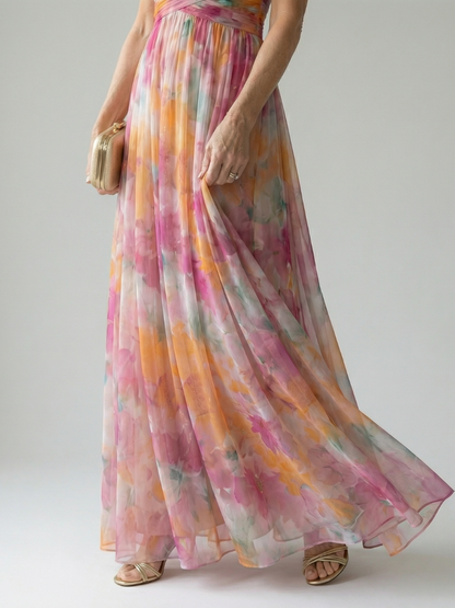 Charline | Robe Maxi Portefeuille Douce