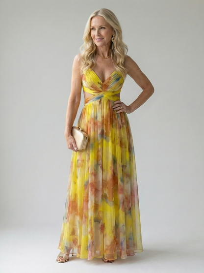 Charline | Robe Maxi Portefeuille Douce