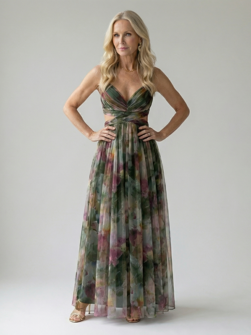 Charline | Robe Maxi Portefeuille Douce