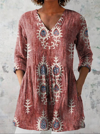 Maeve | Blouse longue à col en V