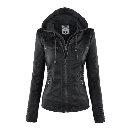 Armandine - Veste Motarde à Capuche