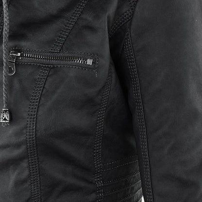 Armandine - Veste Motarde à Capuche