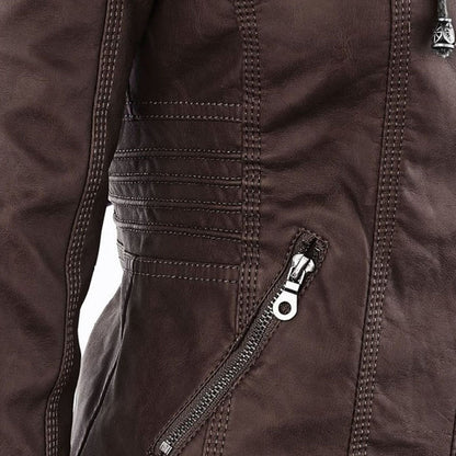 Armandine - Veste Motarde à Capuche