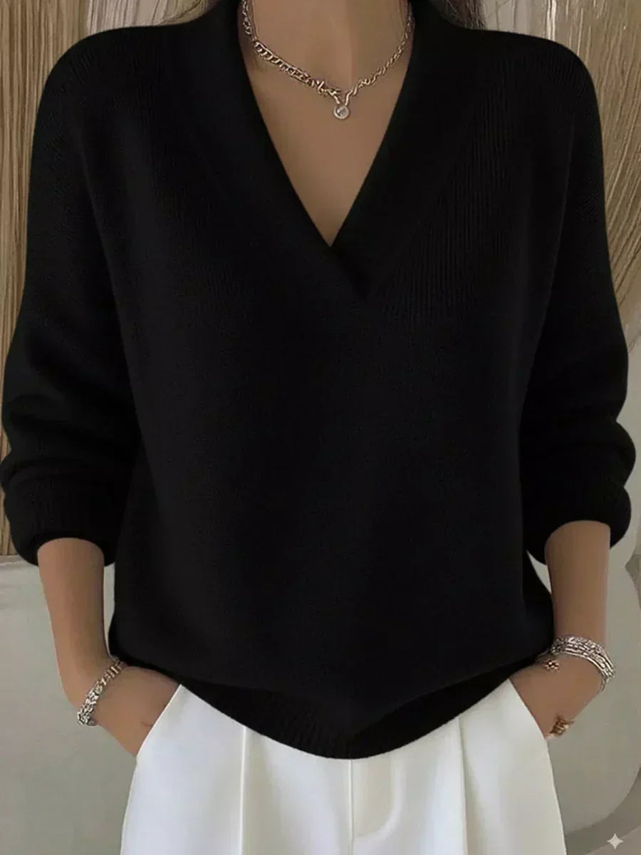 Vivienne | Pull Col en V Détendu