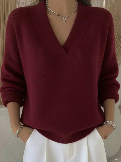 Vivienne | Pull Col en V Détendu