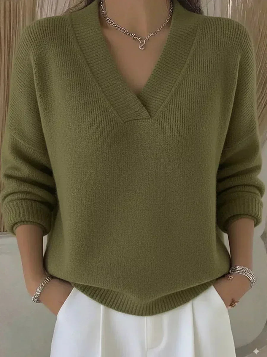 Vivienne | Pull Col en V Détendu