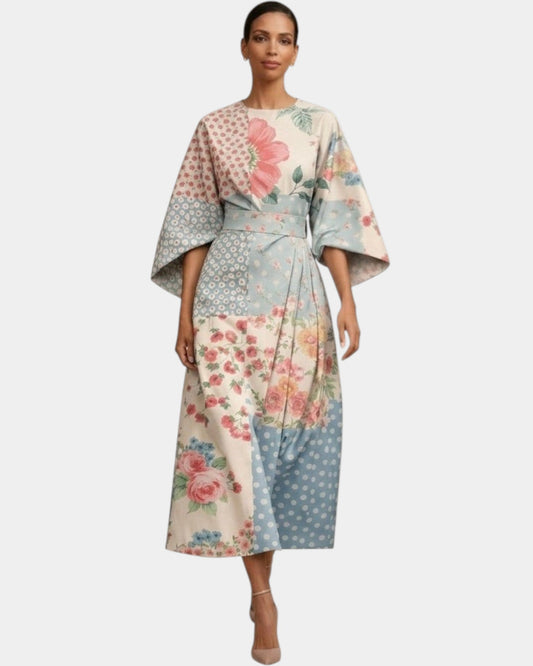 Vera | Robe midi fleurie