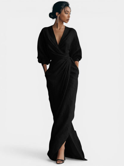 Sidonie | Robe Maxi Minimaliste Rose