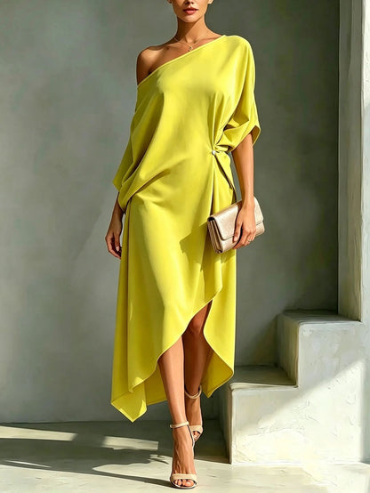 Camille | Robe Asymétrique Élégante