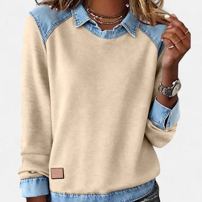 Gloria | Pull Bicolore Contrasté