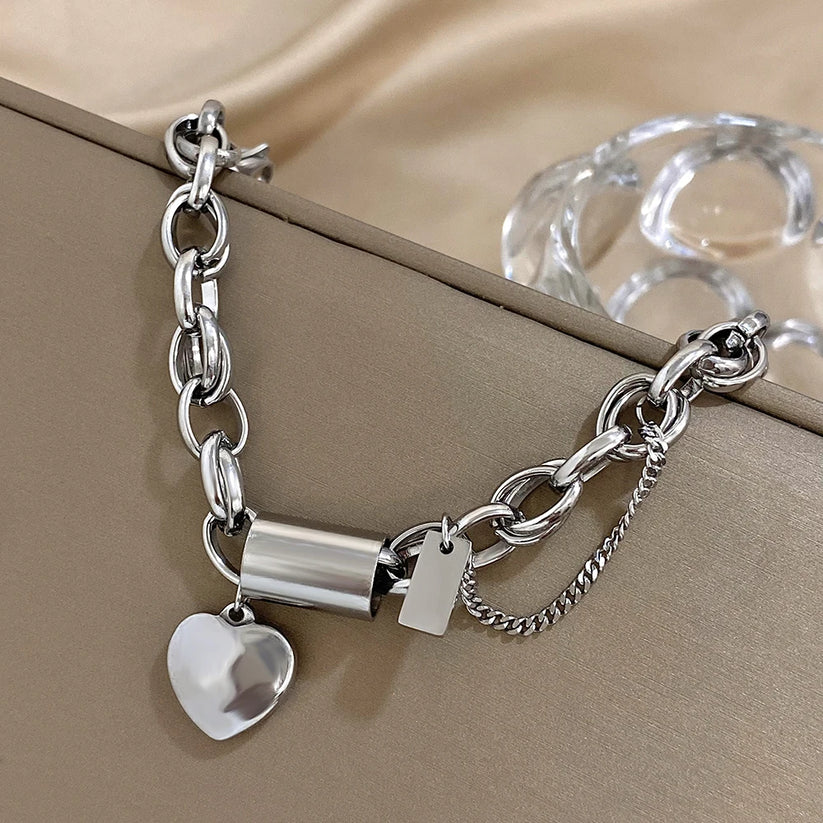 Juliette™ | Bracelet Chaîne Dorée Cœur