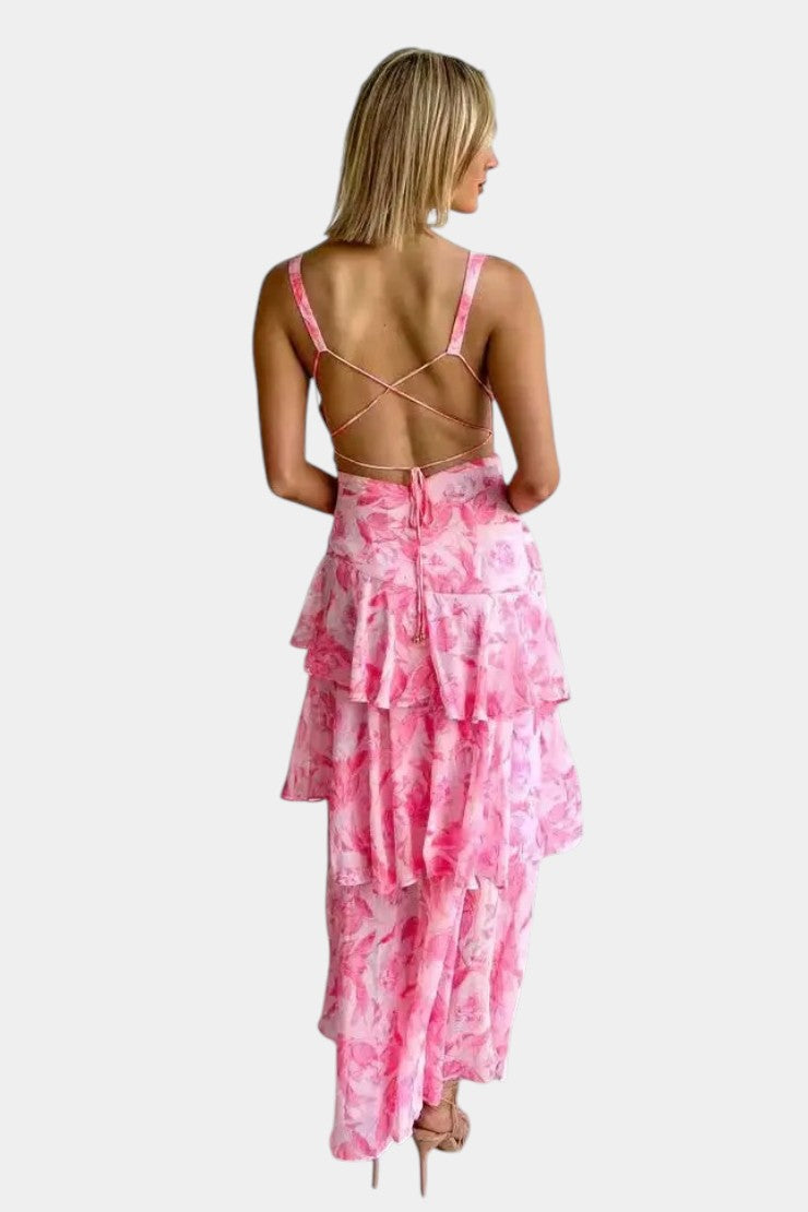 Isa | Robe maxi florale élégante