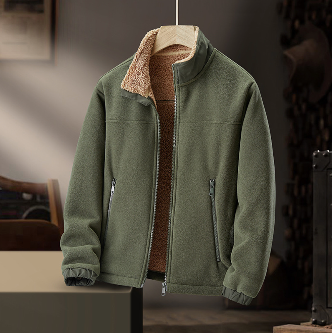 Luce - Veste Zippée à Col Peluche