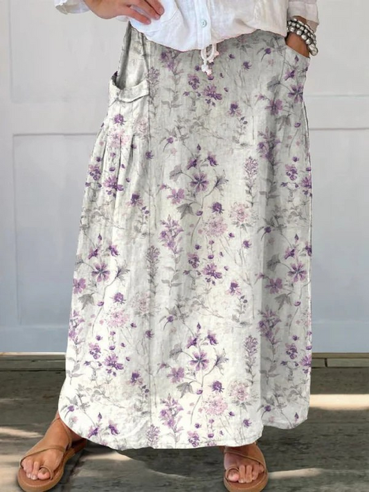 Laure™ | Jupe Fluide à Motifs