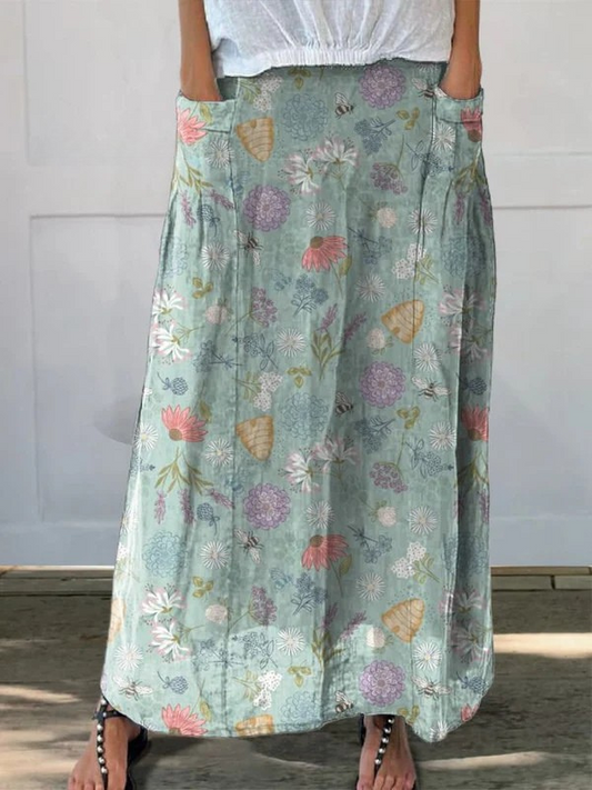 Gisèle™ | Jupe Légère à Motifs