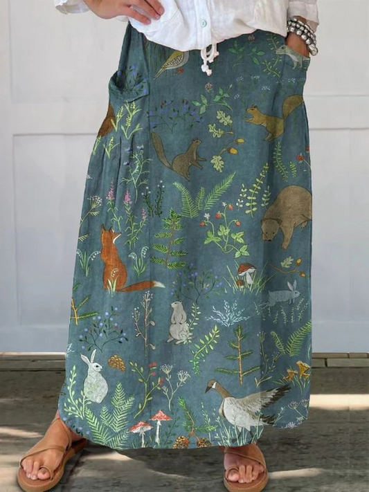 Delphine™ | Jupe Légère à Motifs