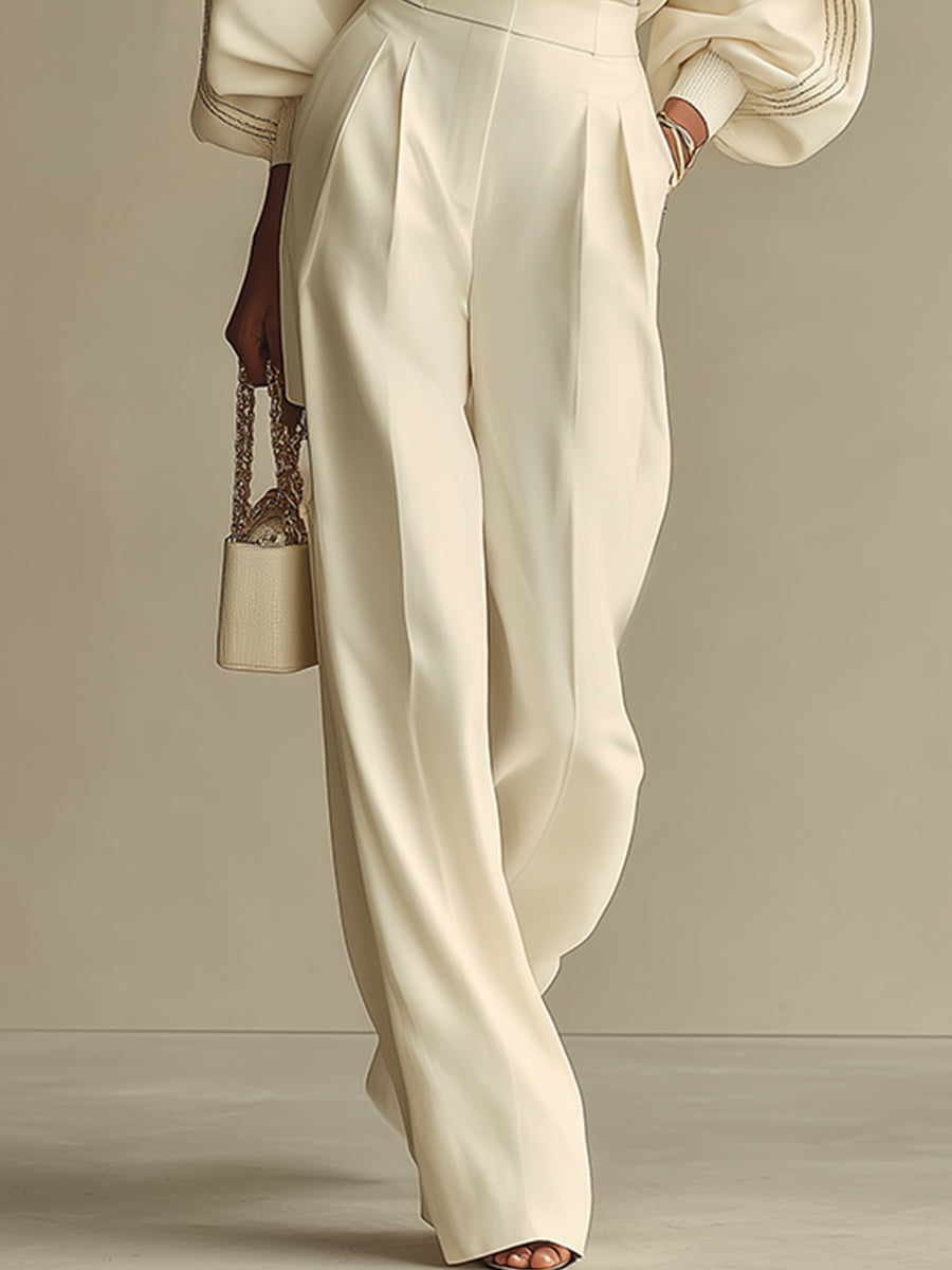 Annabelle | Ensemble Côtelé avec Pantalon Large